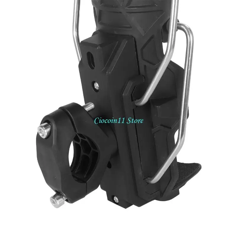 Y1UB Universal Water Bottle Holder Adjustable Bicycles Motorcycle Handlebar Mount Cup Cage for Most Kettles