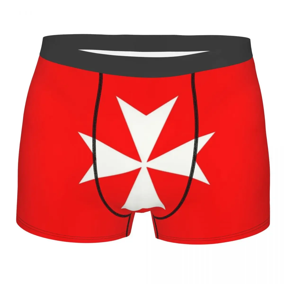 Maltese Cross Flag Boxer Shorts For Men 3D Print Male Amalfi Cross Underwear Panties Briefs Soft Underpants