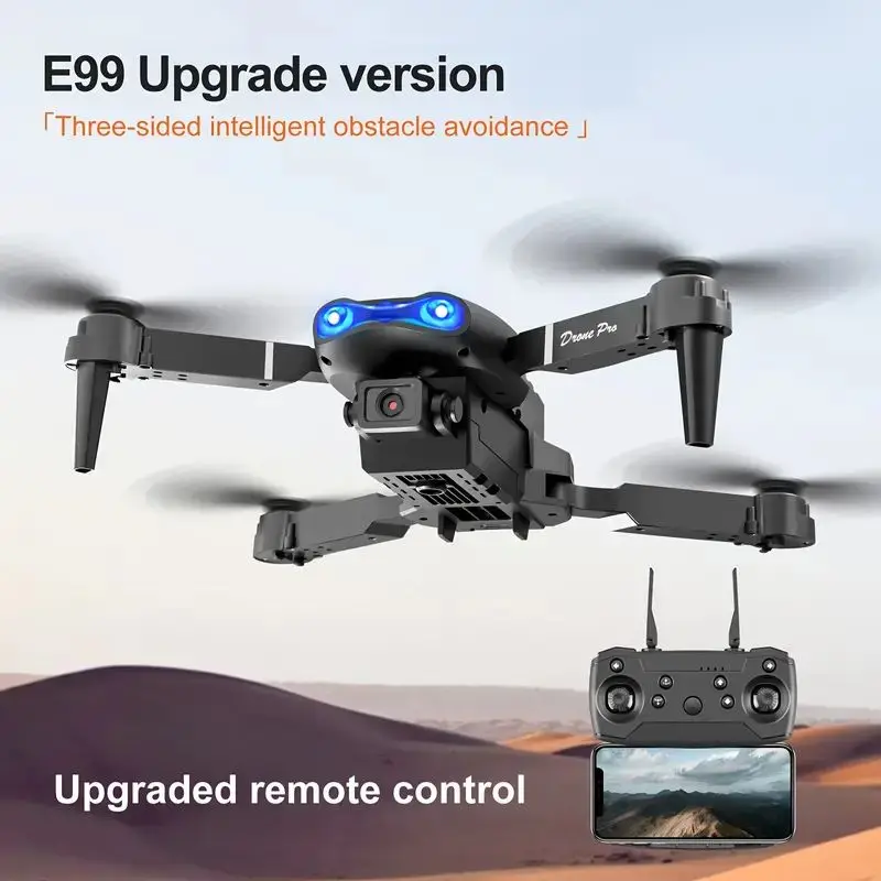 E99 Drone Quadcopter Remote Control Handle Four Axis Aircraft HD 6K Photography UAV Altitude Fixation Helicopter Toys