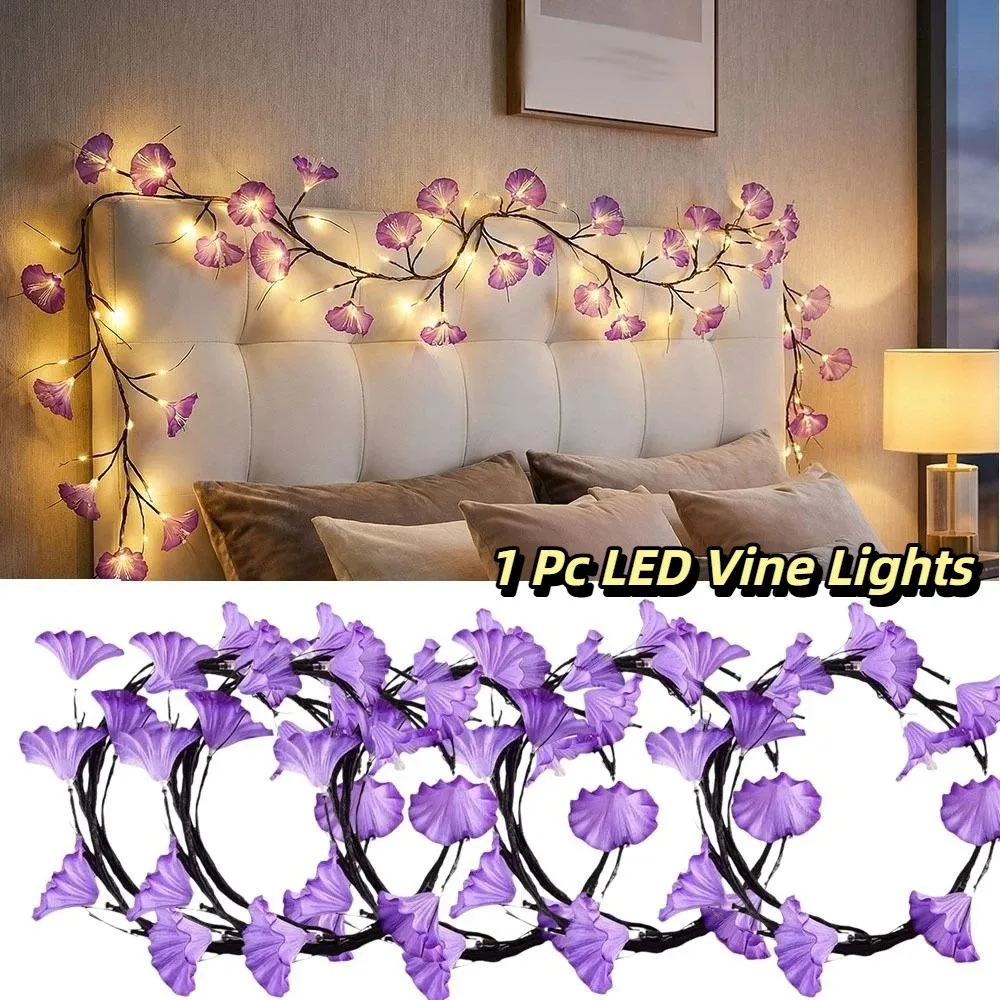 

Bendable Design LED Vine Lights Leaf Design LED Lighting Bendable Vine Lights Realistic Flower Waterproof