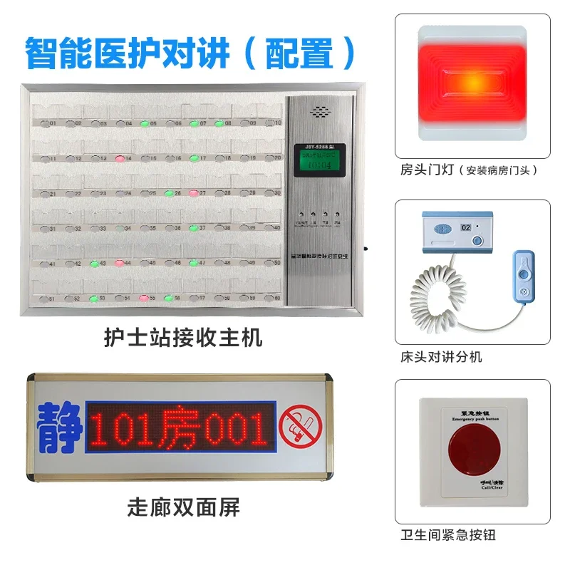 Wired medical intercom system for elderly care homes, hospitals, and apartments. Wired intercom corridor, double-sided