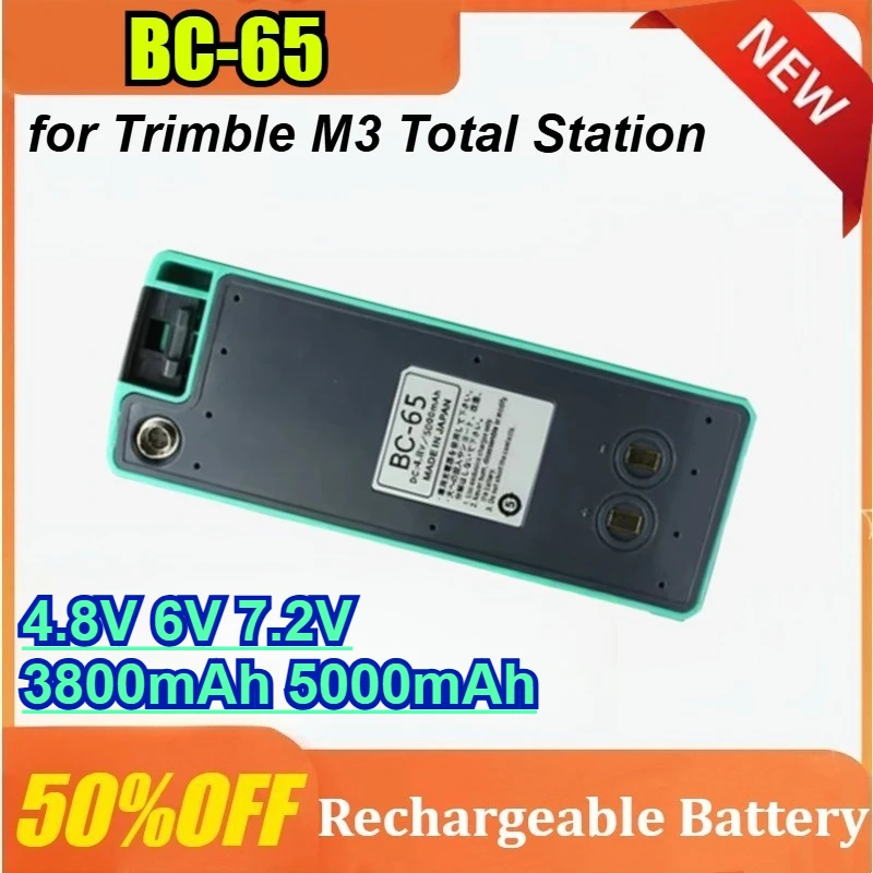 

BC-65 4.8V/6V/7.2V 3800/5000mAh for Trimble M3 Total Station Li-ion Battery
