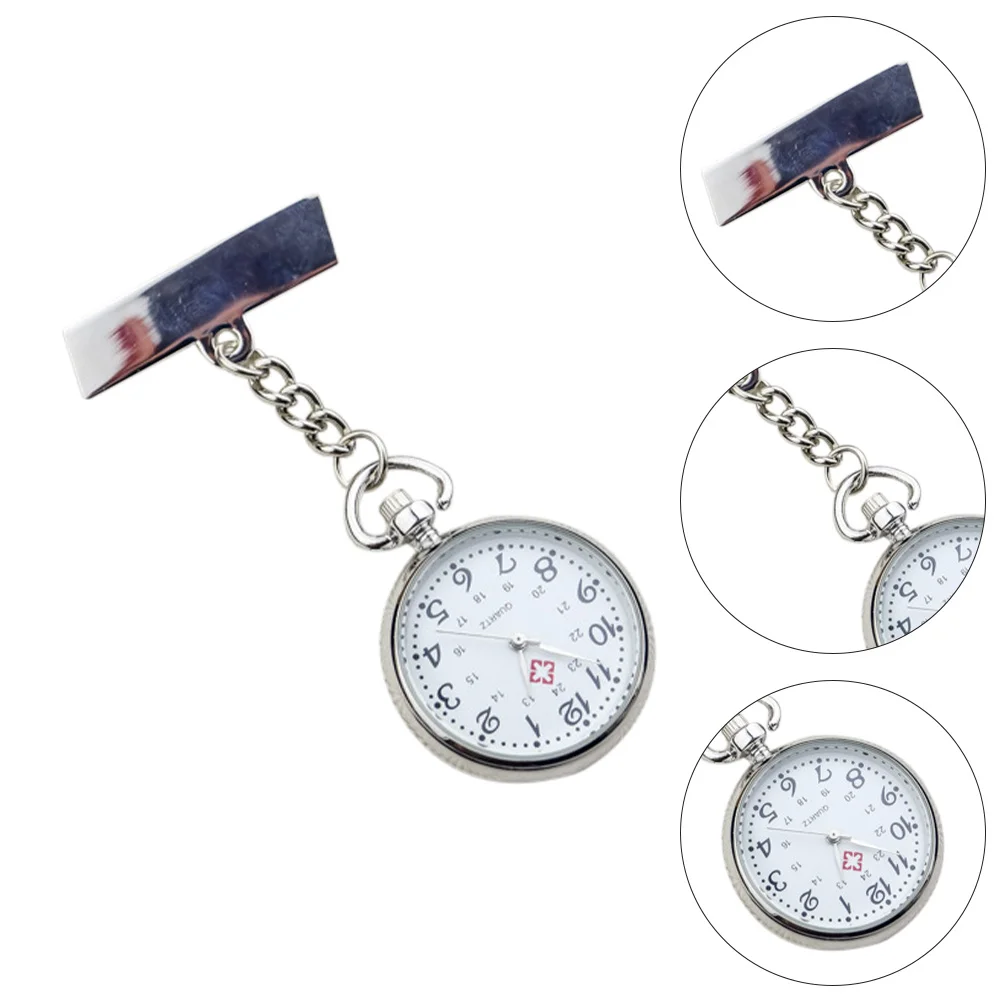 1 قطعة جيب للنساء معلقة ممرضة الساعات للنساء فوب ساعة عصرية ممرضة التمريض ساعة الجيب الساعات #3