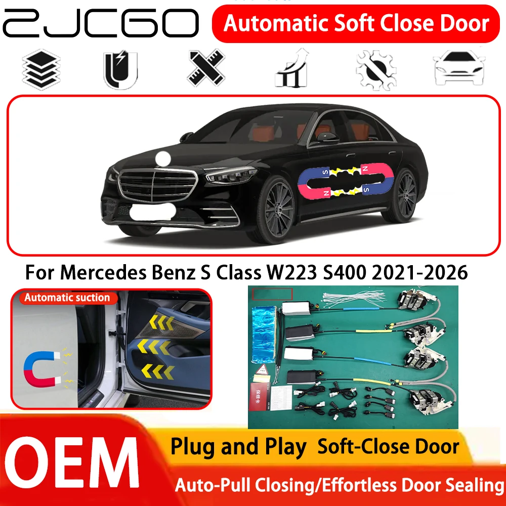 

for Mercedes Benz S Class W223 S400 2021-2026 Car OEM Plug and Play Automatic Electric Soft Close Door Comfort Closing System
