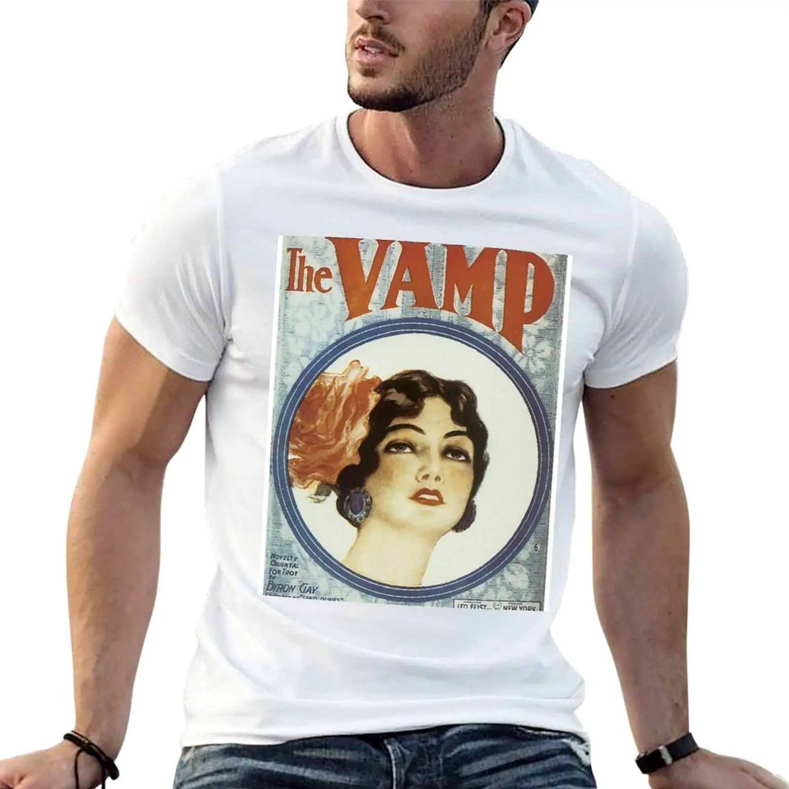 

Vintage Music Songbook Cover The Vamp Henry Hutt 1919 T-Shirt man t shirt summer T-Shirt