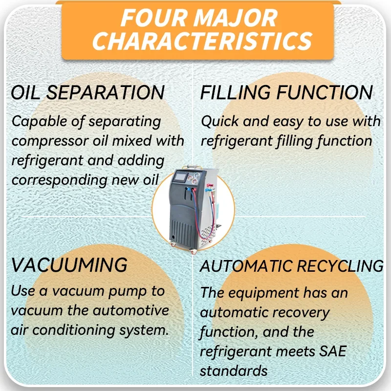 Automotive Air Conditioning Machine Freon Recovery Machine Recuperadora De Refrigerantes