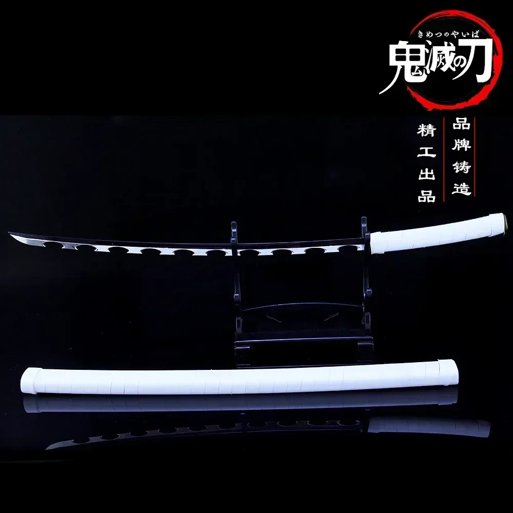 10inch Demon Salyer Hashibira Inosuke Nichirin Blade Alloy Model Anime Kimetsu No Yaiba Real Steel Katana Toys Boys Gift