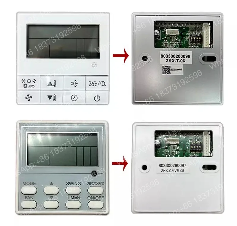 Pantalla de Control de Línea Trane 803300290097 8033002000098 8033P3000038 8033P3000045 ZKX-CMVE-05 ZKX-CTA-06TW ZKX-T-06