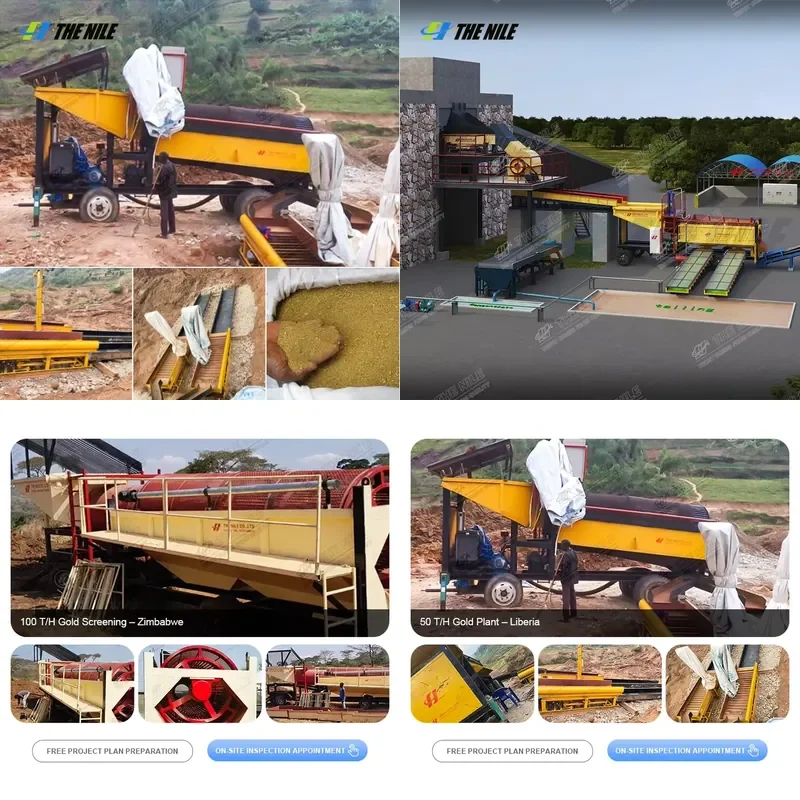 2026 CE Mining Washing Machine for Gold and Diamond Gold Mining Trommel Scrubber Wash Plant
