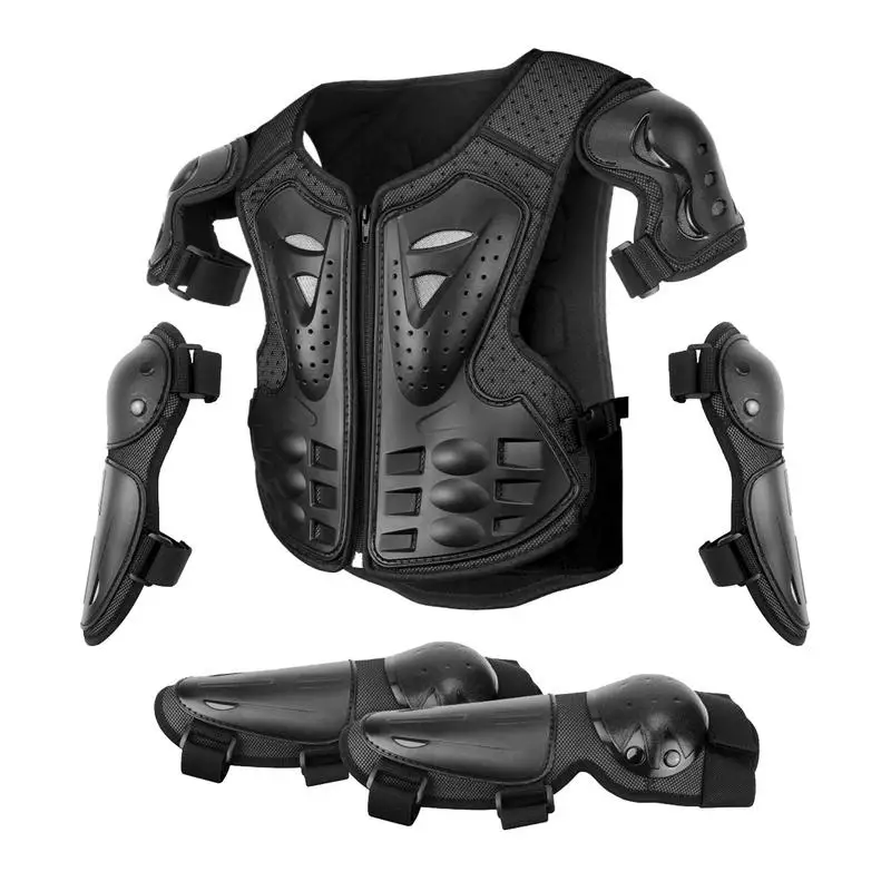 Toddler Motorcycle Arm Vest Protection Motocross Body Arm Jacket Protective Arms Riding Kneepads Protection For Children