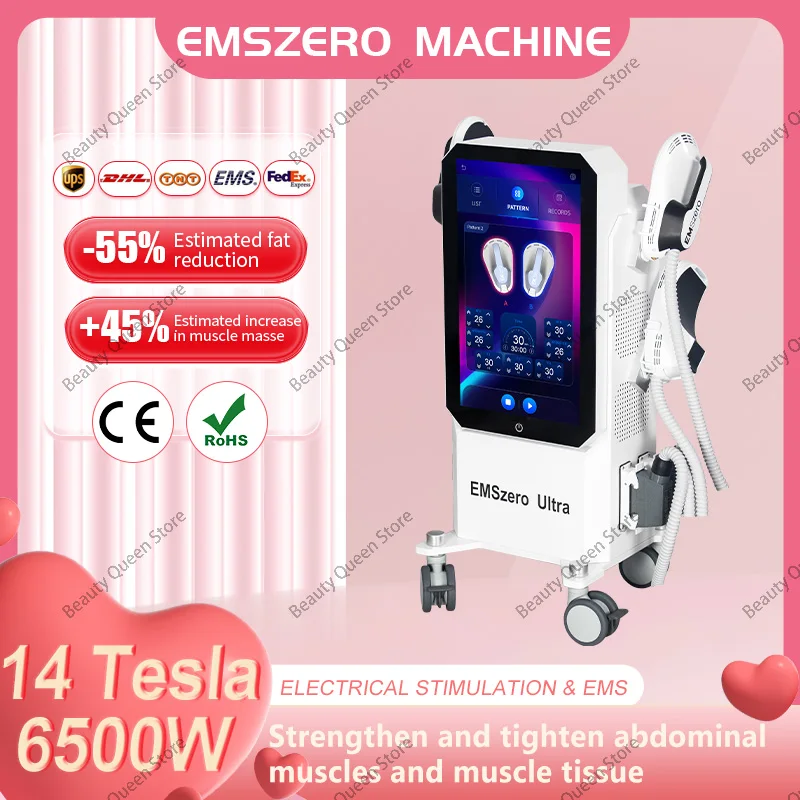 

6500W 15 Tesla Sculpt Technology EMS RF Skin Tightening Muscle Gain AidEMSzero Body Shaping HI-EMT Machine Weight Lose Shape