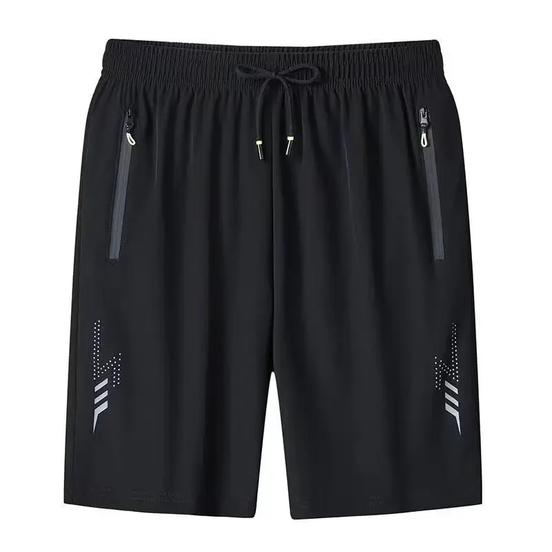 

Легкие дышащие беговые штаны Qui Dry для занятий спортом на открытом воздухе, тонкие повседневные брюки на молнии пять четвертей для студентов