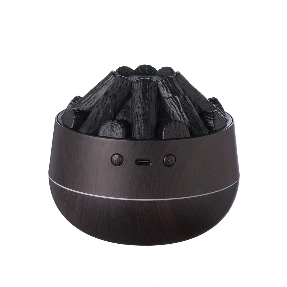 Volcano Fire Humidifier 300ML Fire Humidifier Diffuser USB Smart Bonfire Humidifier