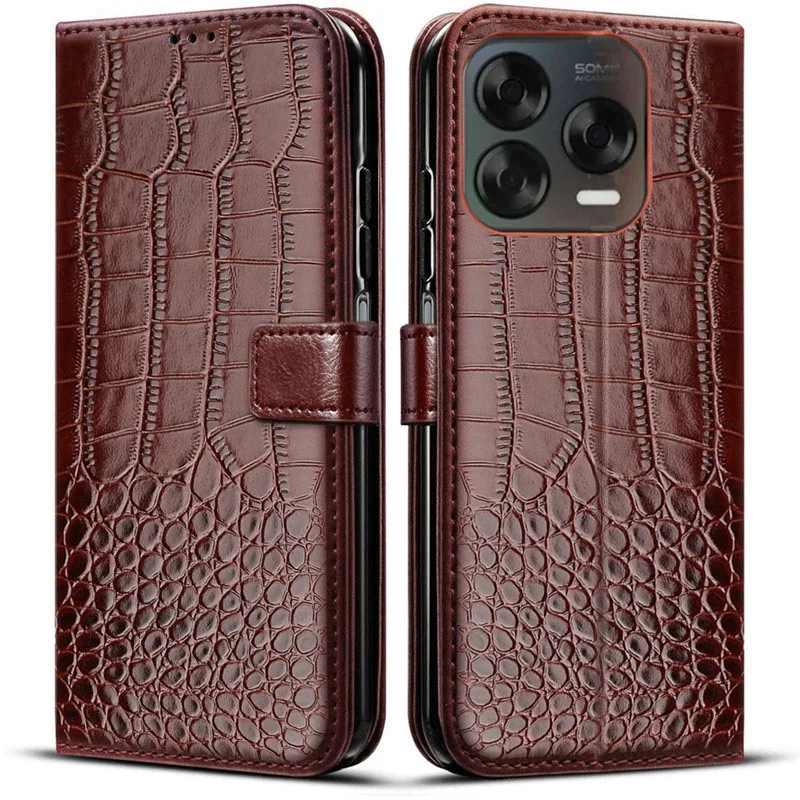 Funda de cuero con tapa para ZTE Blade V70 Vita 6,7 "NubiaV70 V70 diseño tarjetero funda de teléfono Coque magnética