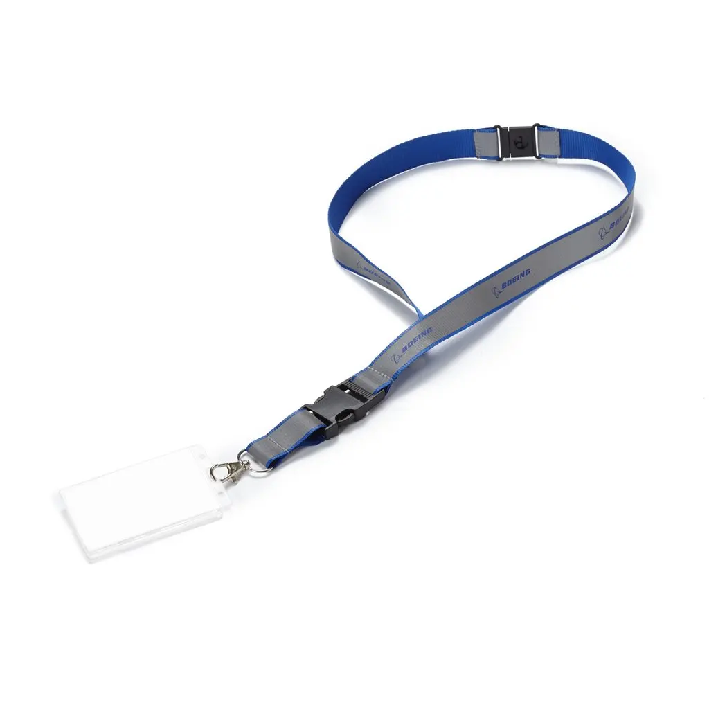 Boeing pilots, flight attendants, ground crew reflective tape, safety lanyard, pass card holder