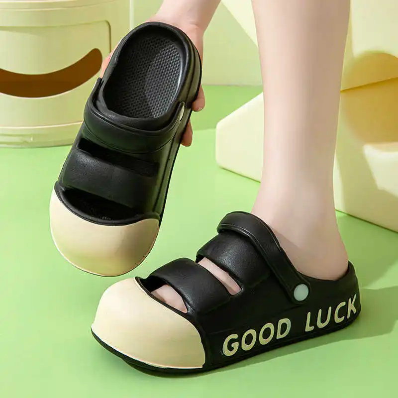 

Летние сандалии с закрытым носком и ремешками, женские домашние ботинки, тапочки, кроссовки, спортивный топ, комфортный комплект, мобильные сабо, сапатино