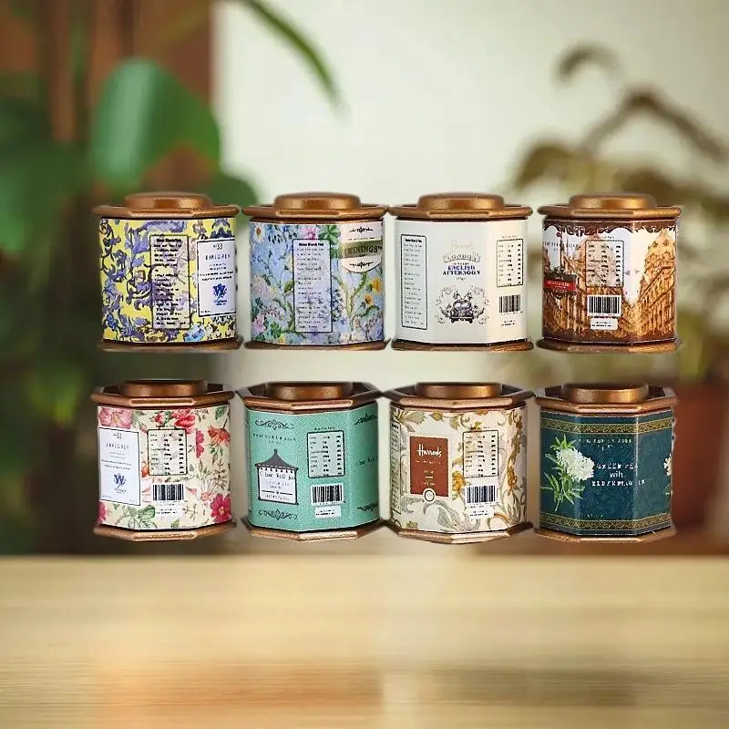 Boîte à thé Miniature échelle 1:12, modèle de café, 1 pièce, décoration de maison de poupée, jouet, pièce de meubles de maison de poupée