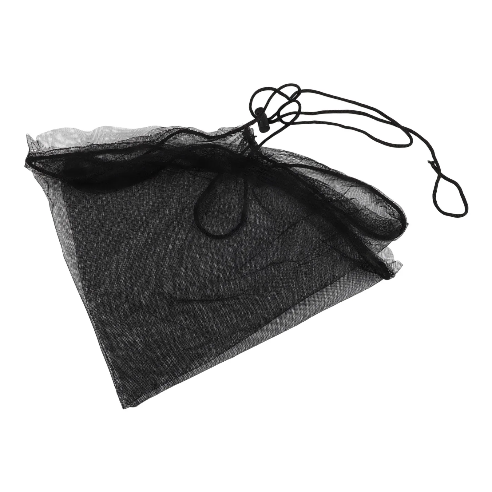 Rain Bucket Net Bucket Cover Water Bucket Cover Mesh Cover 1pc 60/80/85/90/95/100cm Anti-leaf Black Color Drawstring PE