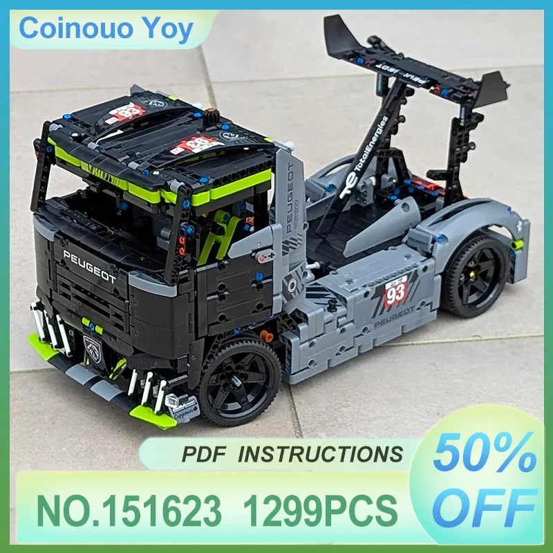 

MOC-151623 Технический грузовик, скорость, супермодель автомобиля, строительный блок, совместимый с 42156, кирпичи, головоломки, игрушки «сделай сам», рождественские подарки для детей