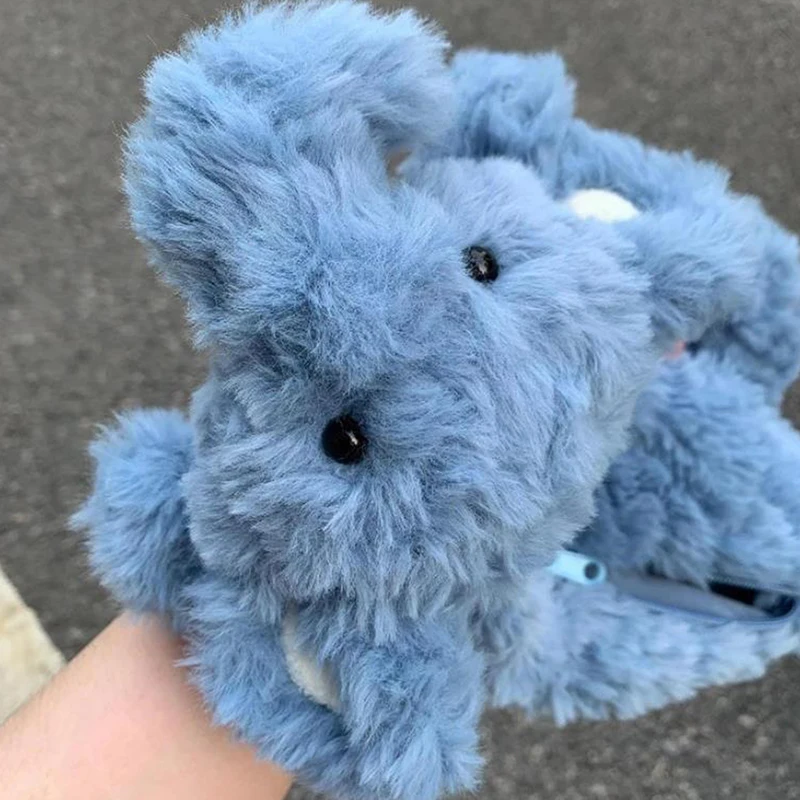 Cute Animal Elephant Plush Stationery Case Pencil Case Cosmetics Miscellaneous Storage Bag