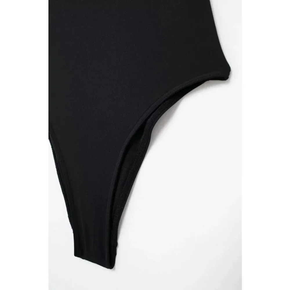 2025年夏新作 ストラッ プレス ボディコン ボディスーツ レディース オフショルダー バックレス セクシー ボディスーツ