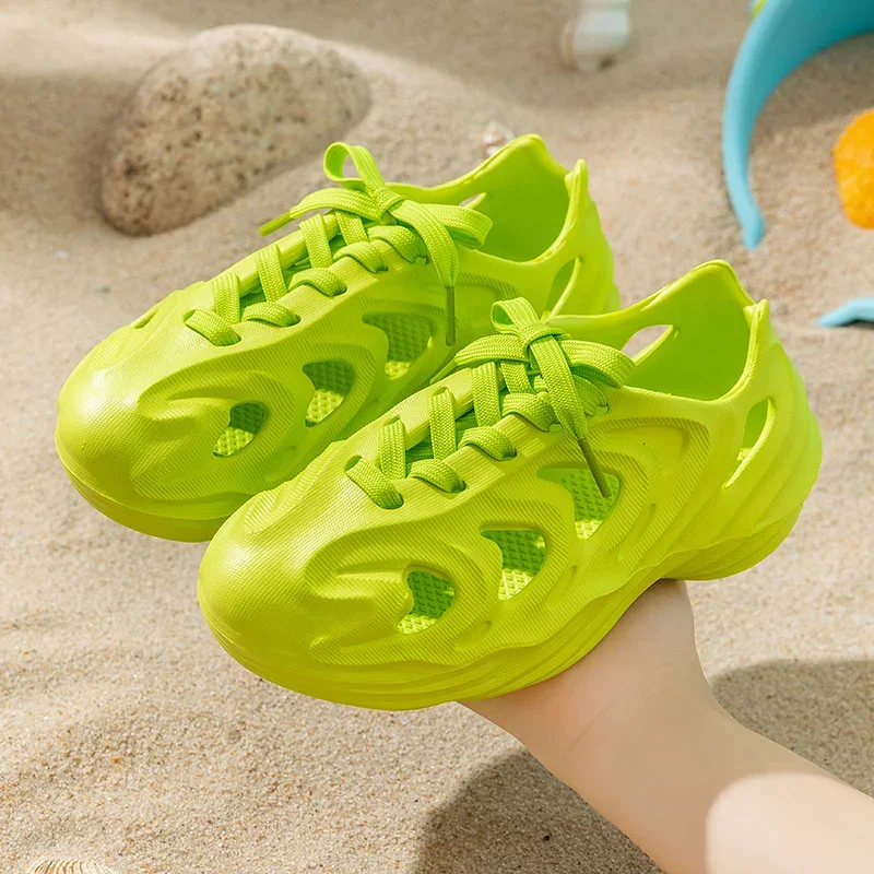 Chaussures de plage parent-enfant, sandales décontractées, chaussures de sport d'extérieur, pantoufles d'intérieur, sandales de grotte confortables respirantes, mode, nouveau, 2021