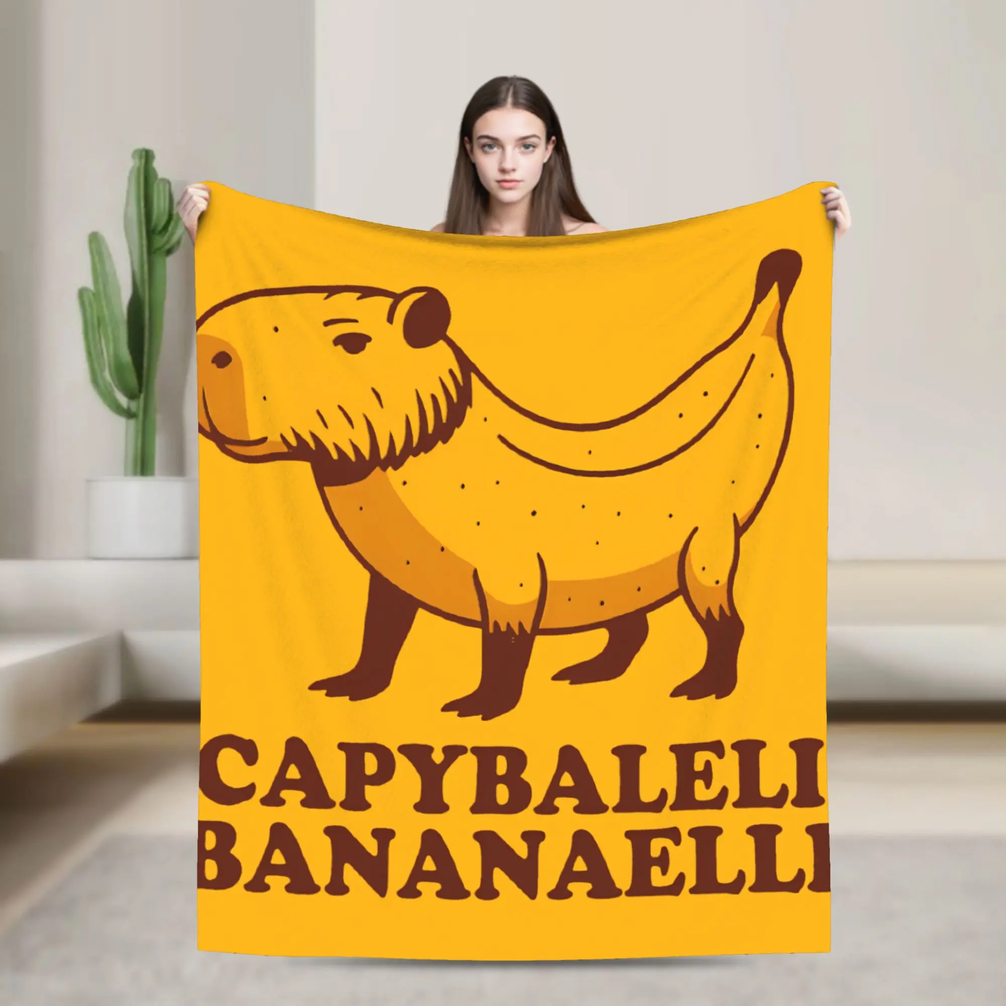 Soft Warm Flannel Blanket Italian Brainrot Meme Design Cozy Throw All Season Use Best Gift For Fans