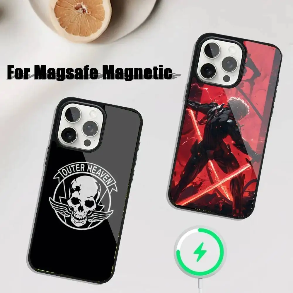 

M-Metal-G-Gear Phone Case For iPhone 17,16,15,14,13,12,11,Pro,Max,Plus,Mini,SE4,E Magnetic Magsafe Wireless Charging
