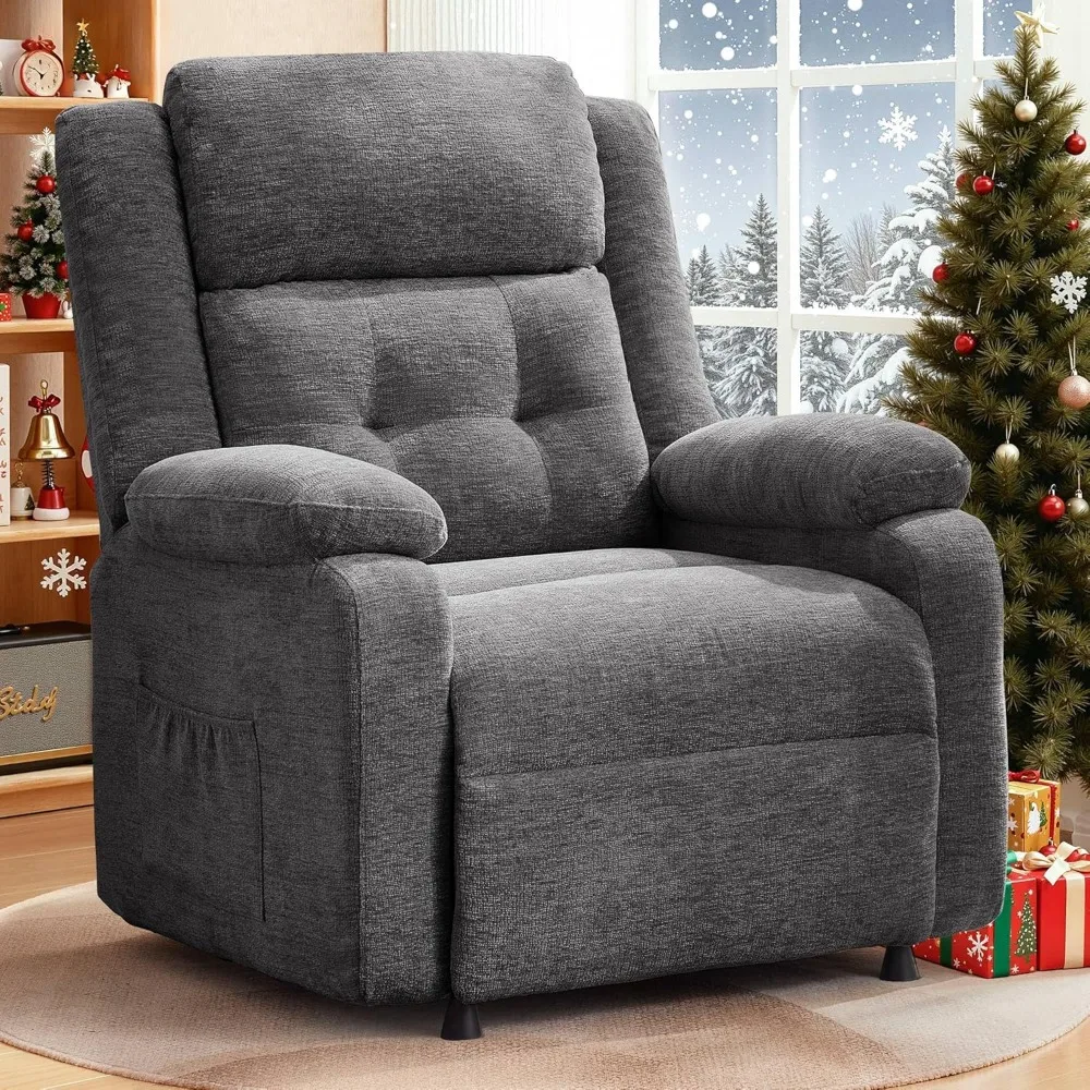 

Adult Electric Recliner, Extra-large Electric Recliner, Chenille Fabric, Customizable