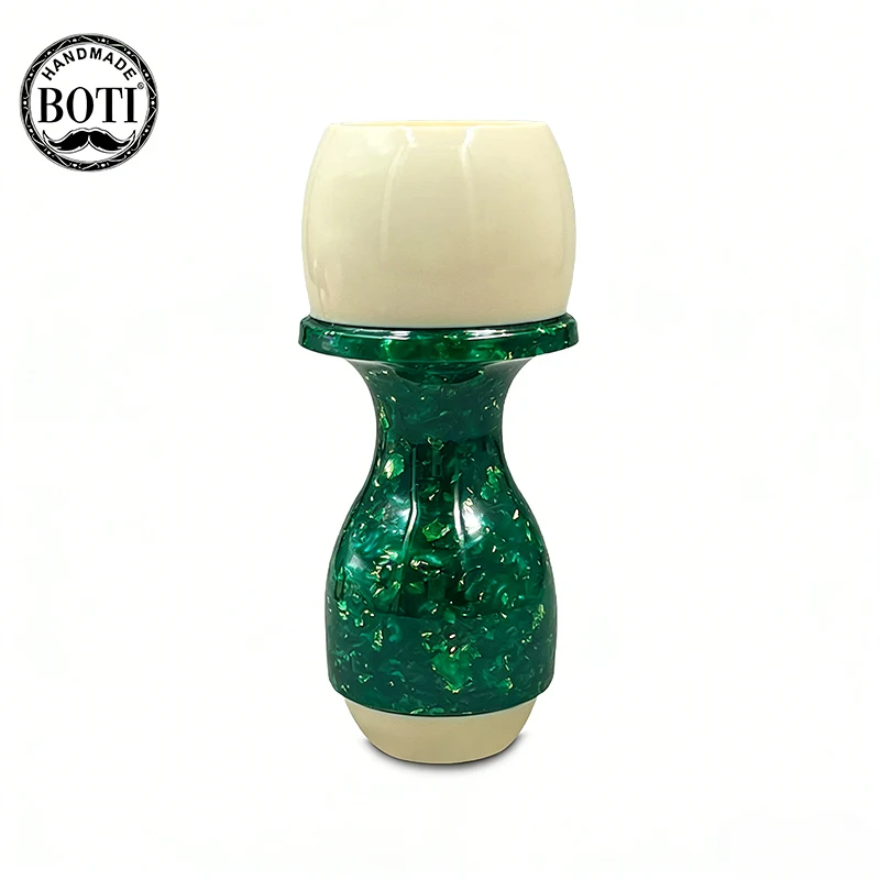 boti-brush-jade-melody-シェービングブラシ-シェービングハンドル-樹脂製-メンズシェービングツール-プロフェッショナルひげツール-手作り