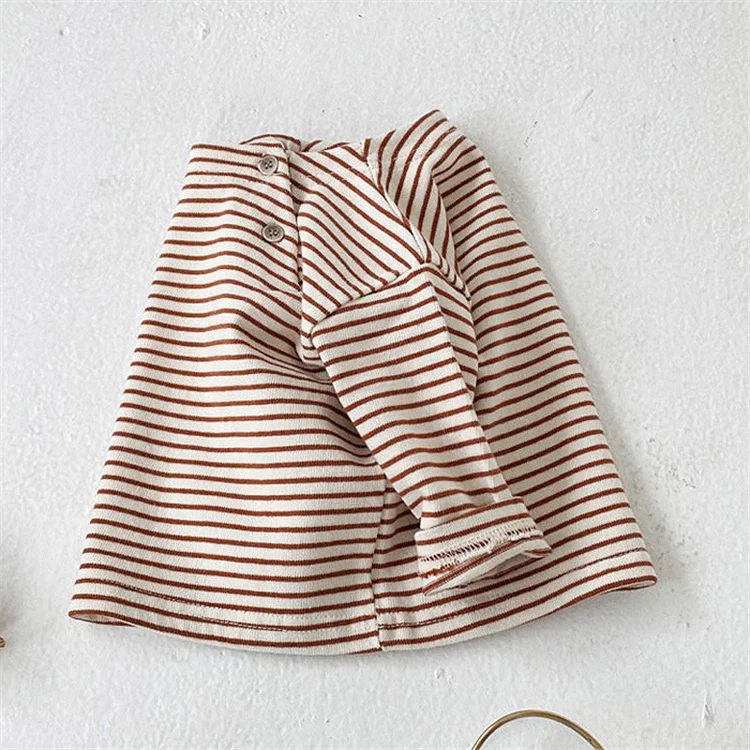 Lawadka Baby-T-Shirts für Jungen und Mädchen, Baumwolle, langärmelig, gestreift, Babykleidung, lässig, Frühling, Kleinkind-Kleidung, Tops, 3–36 Monate – Detail 1