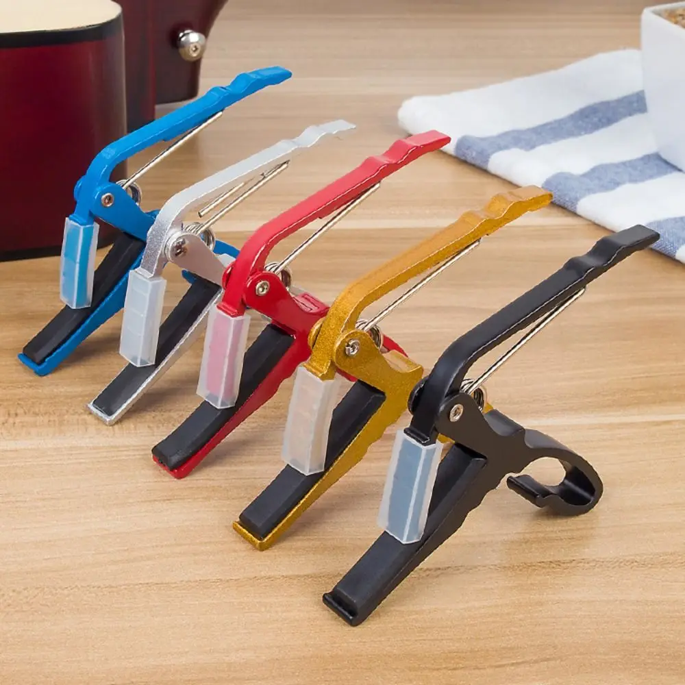 High-quality Classical Mandolin Clamp Arc-shaped Non-slip Guitar Capo Wear-resisting Aluminum Alloy Banjo Clamp