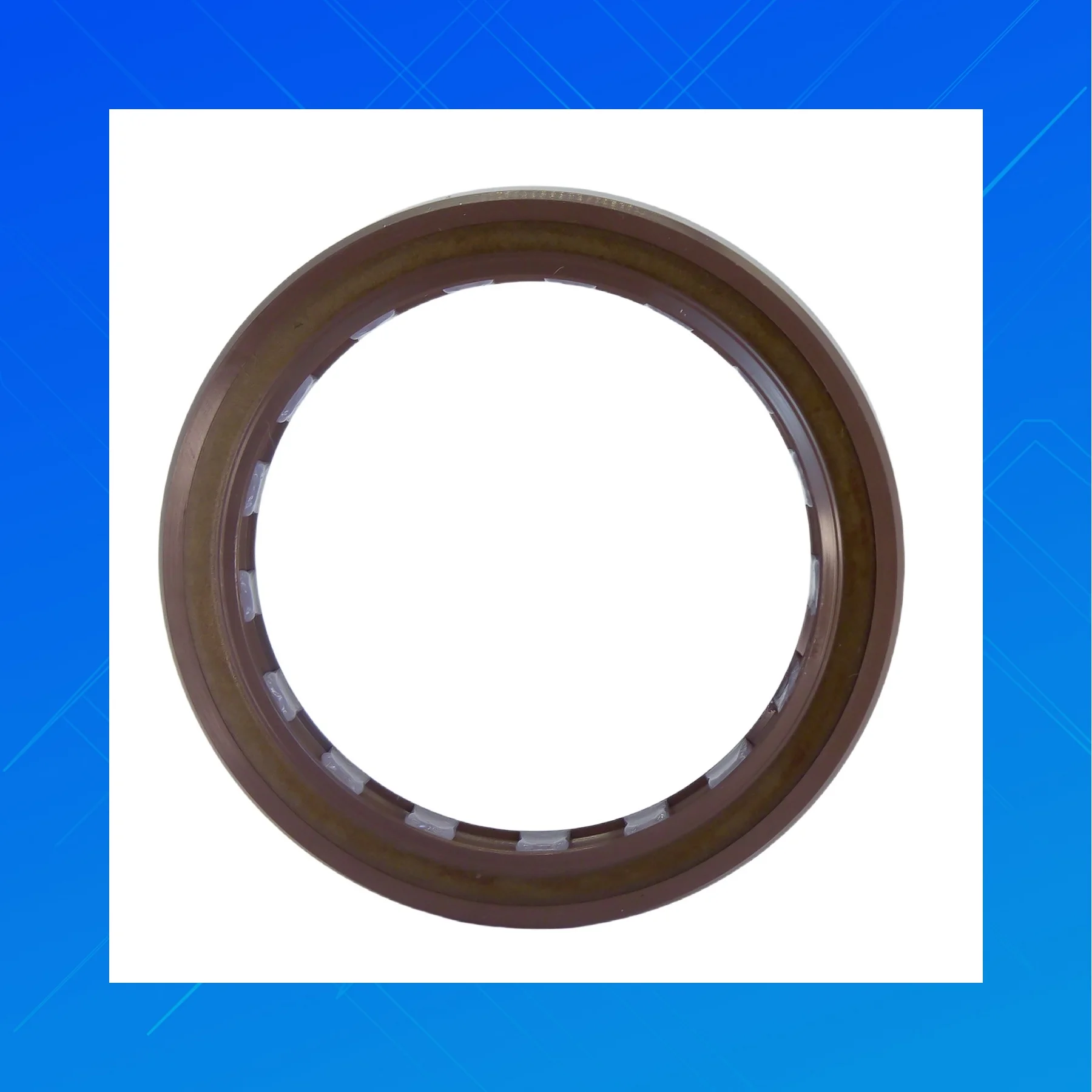 High-quality fluororubber oil seal for hydraulic pumps, TCV type high-pressure oil seal, with dimensions of 44.45x57.15x7.9 mm.