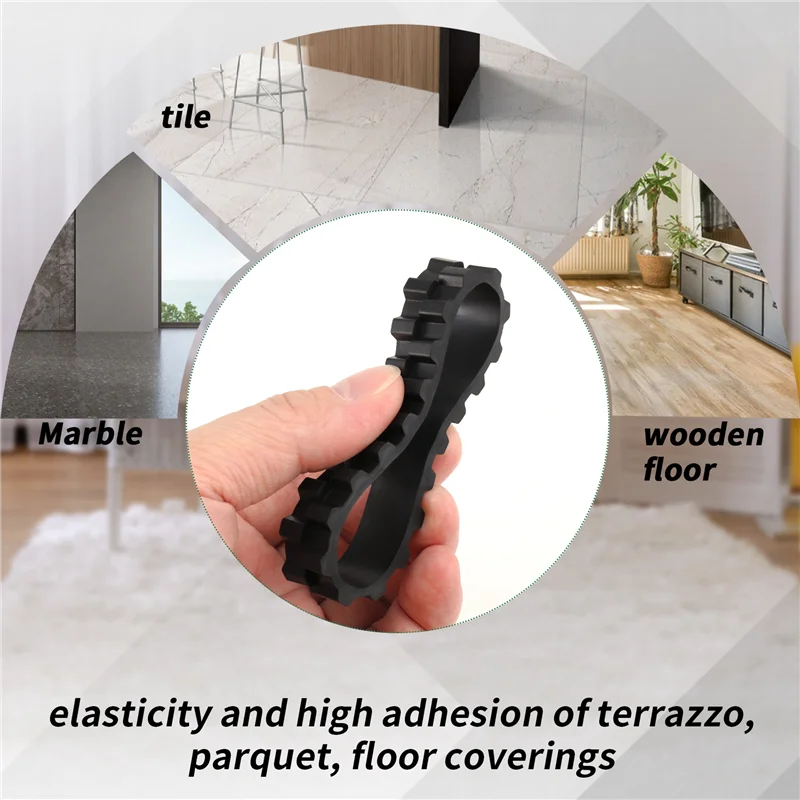 【استيقاظ】قطعتان من قطع غيار المطاط لإطارات العجلات لسلسلة Xiaomi Mijia 1C/2C/3C S5/T6/T7 عجلات المكنسة الكهربائية الروبوتية A