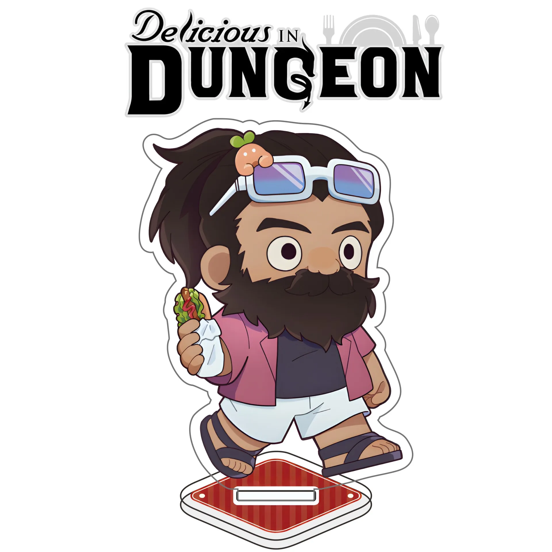 Delicious In Dungeon Mini Acrylic Figure Display Stand Model Plate Laios Kensuke Falin Senshi Marcille Desk Ornaments Keychain