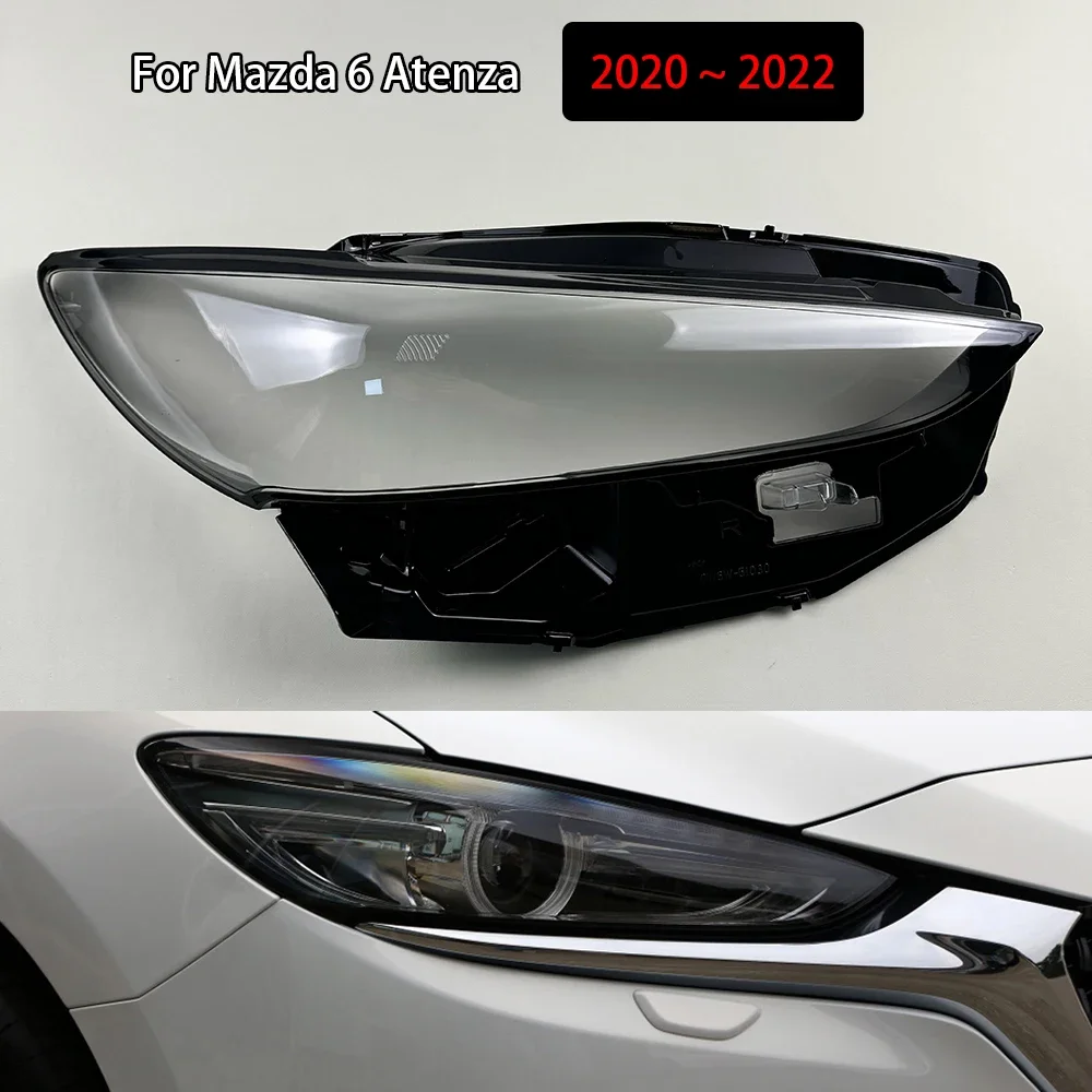 

For Mazda 6 Atenza 2020 2021 2022 Headlamp Lamp Shell Headlight Cover Transparent Lampshade Plexiglass Replace Original Lens