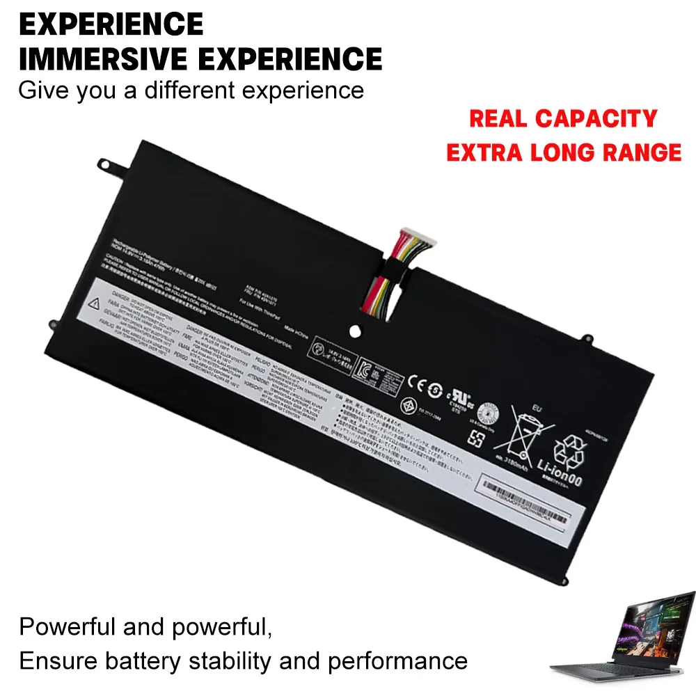 45N1070 45N1071 14.8V 47Wh 3.18Ah Laptop Battery for Lenovo ThinkPad X1 Carbon 3443 3444 3448 3460 3462 3463 (1st Gen 2013)