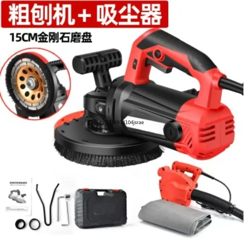 Rough Wall Planer Electric Dust‑Free Putty Sander Concrete Cement Floor Grinding Renovation Power Machine for Construction