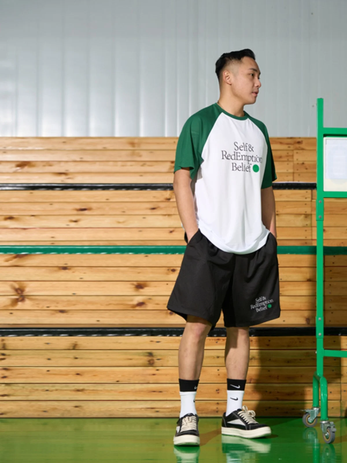 FOAG American four-point retro double-layer sports basketball shorts mesh breathable pants loose summer training pants