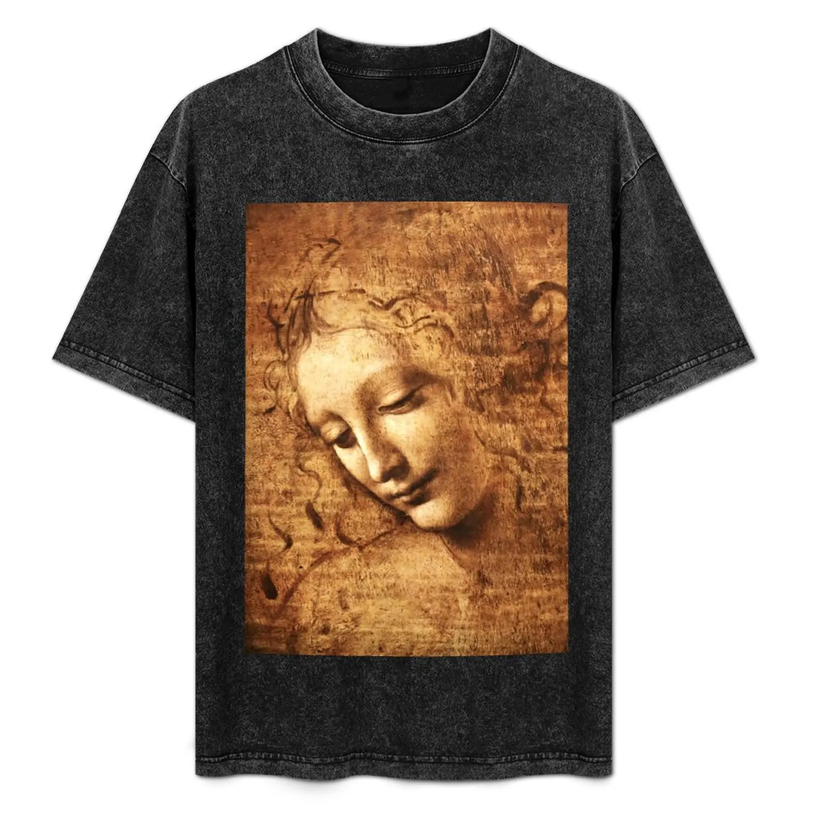 

Leonardo da Vinci La Scapigliata T-Shirt street wear new edition mens t shirts pack