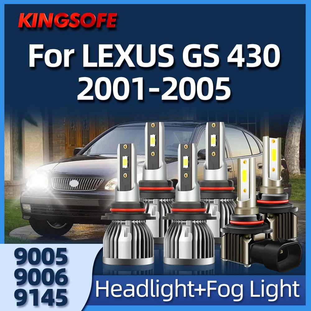 

KINGSOFE High Power 110W 26000 Lm Led 9005 9006 9145 Fog Lights Headlight Bulb 6000K For LEXUS GS 430 2001 2002 2003 2004 2005