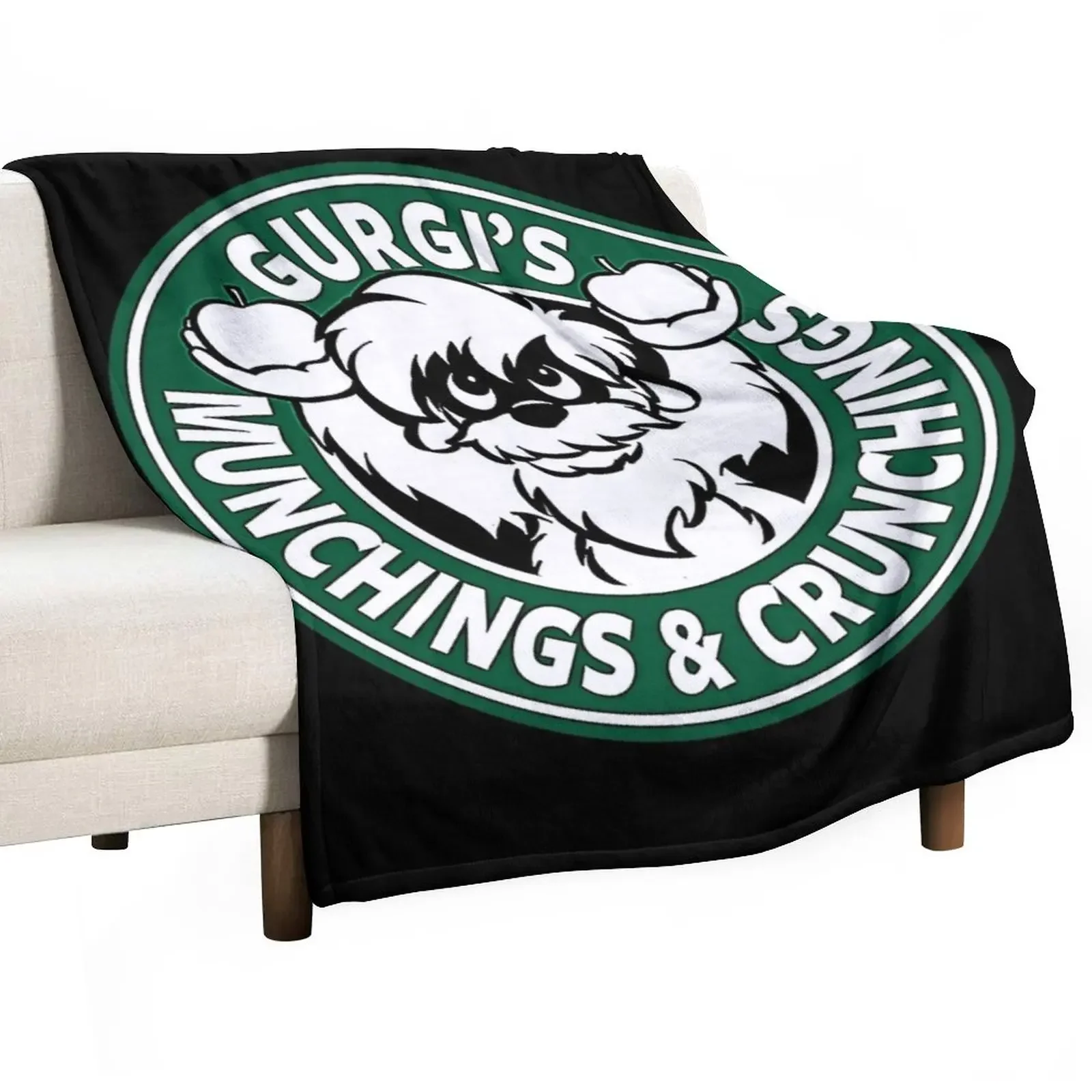 New Gurgi's Munchings & Crunchings T-Shirt Throw Blanket Luxury Throw Luxury Vintage sofa bed Blankets