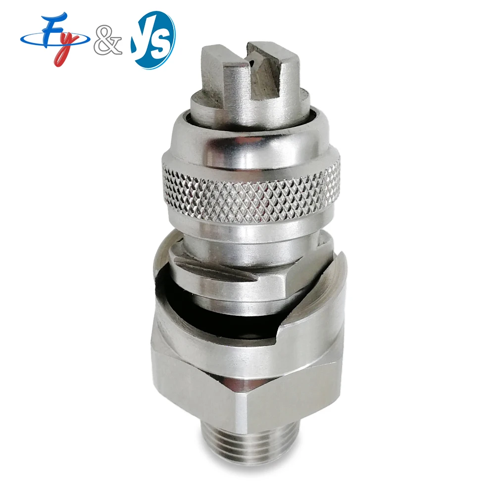 

Быстрораздемонтирующее распылительное сопло из нержавеющей стали — V-образный выталкиватель с полным конусом и плоским вентилятором для промышленной мойки и охлаждения