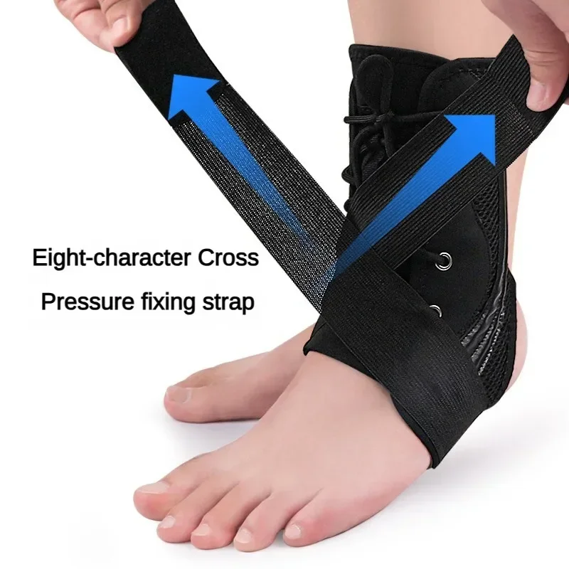 1 PCS Sport Ankle Support Sprain Ankle Braces Drop Foot Brace Lace Up Adjustable Strap Ankle Protector Foot Varus Correction