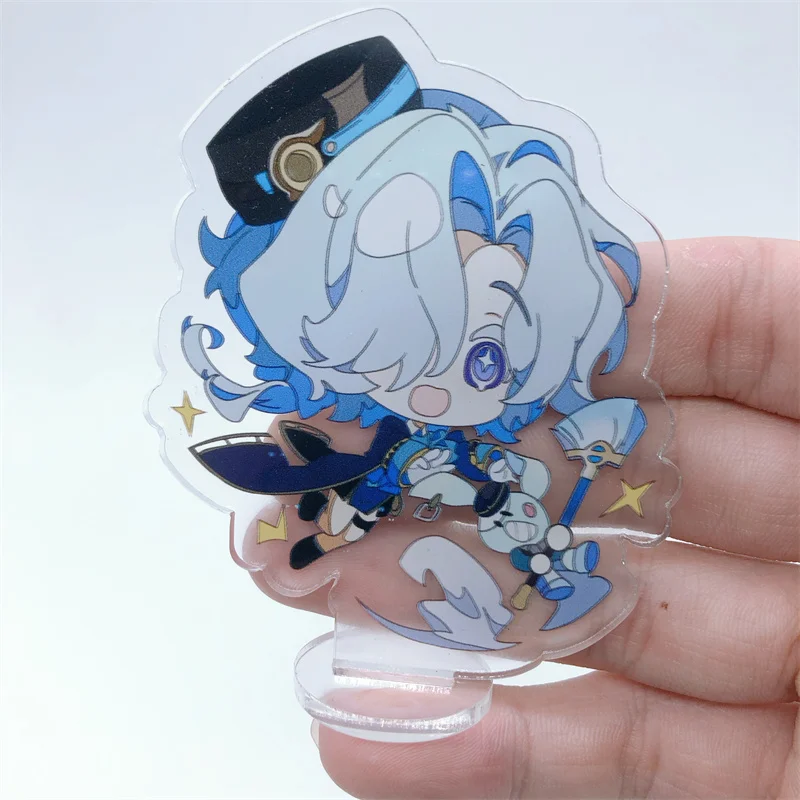 Anime Game Honkai: Star Rail Firefly Robin Acheron Misha Figure Stand Plate Keychain Cosplay Prop Accessories ﻿