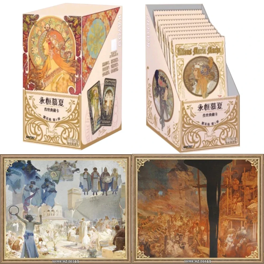 

KAYOU натуральная карта Eternal Mucha Legacy Series, коллекционная карта цветов, карты «Магия линий», художественные подарки, игрушки