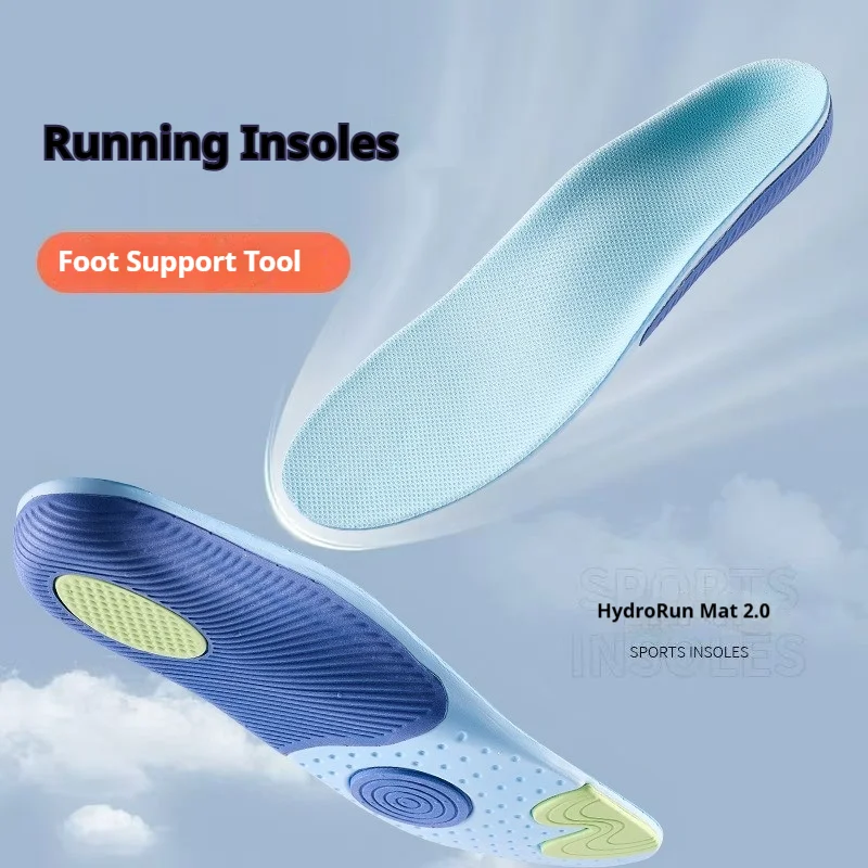 

New 1 Pair Sports Insoles for Shoes Women Men Sole Soft Breathable Shock Absorption Cushion Running Care Insoles for Feet