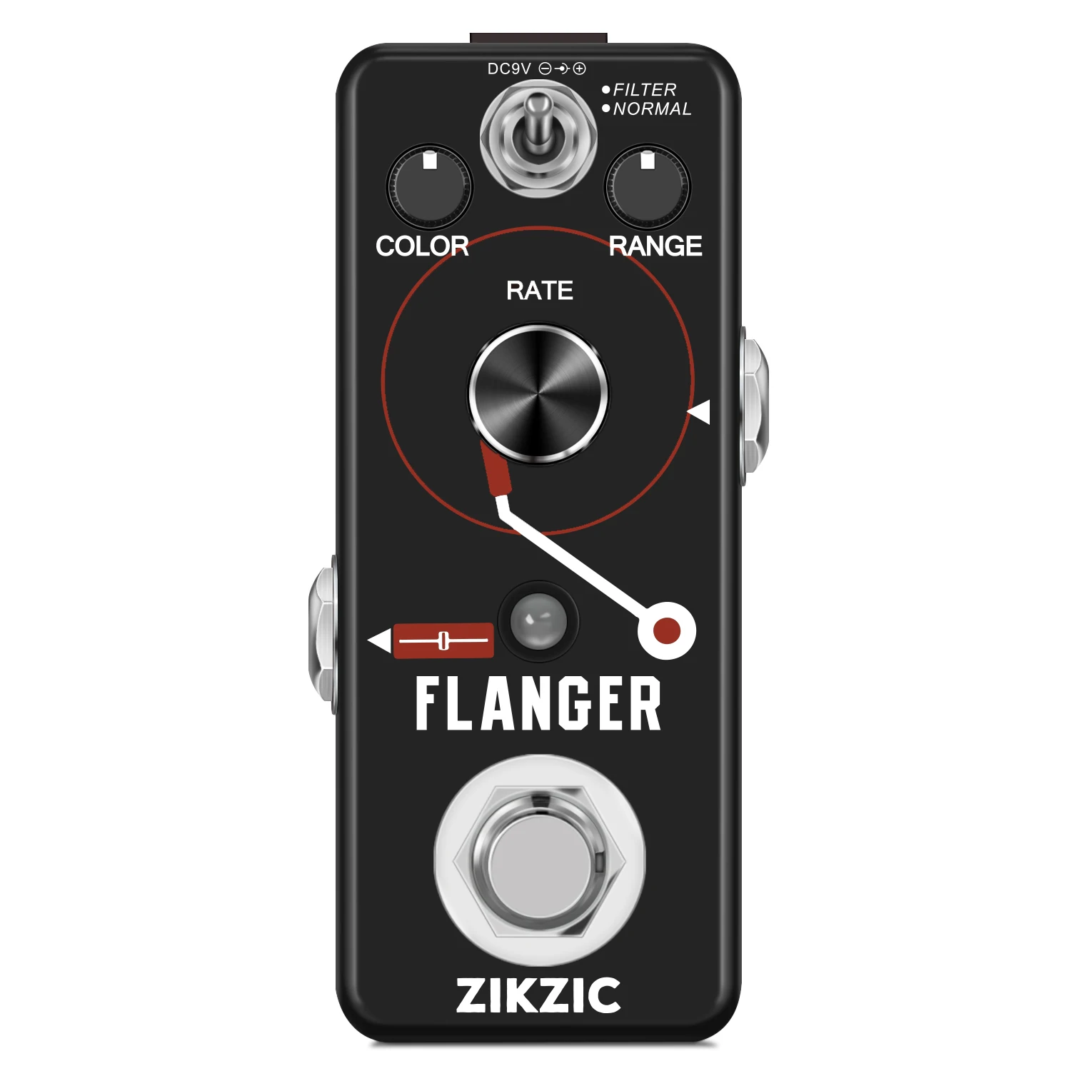 

ZIKZIC педаль эффектов для электрогитары, классическая педаль фленджера, фильтр, быстрый тремulous Vibrato, звуки, эффект True Bypass, детали гитары