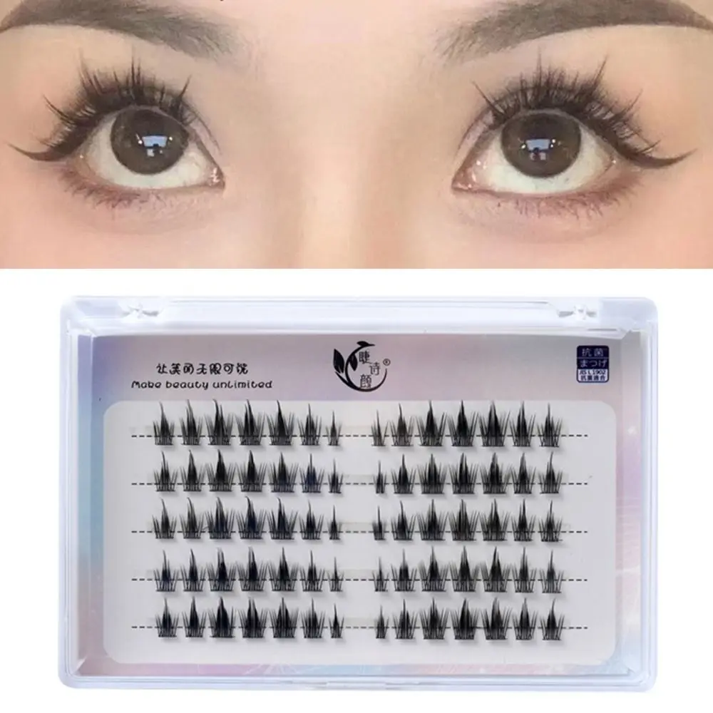 Faux Nerz Wimpern, die aussehen wie Verlängerungen Wimpern Cluster Fuchs Augen Cluster Wimpern DIY Wimpern verlängerungen einzelne falsche Wimpern