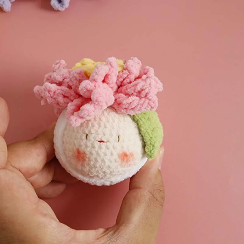   Handgefertigter, bezaubernder Häkeltier-Tuozi – geformter Schlüsselanhänger, süße handgefertigte Plüschfigur für Auto und Tasche